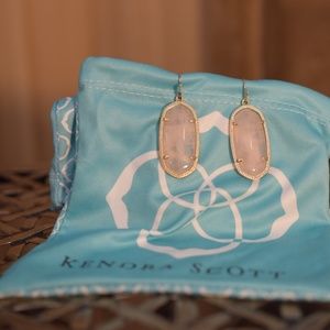 Kendra Scott Elle Gold & Rose Quartz Earrings